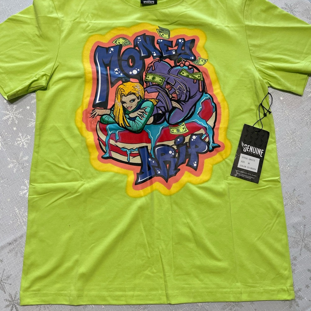 Lime Green Graphic Tee